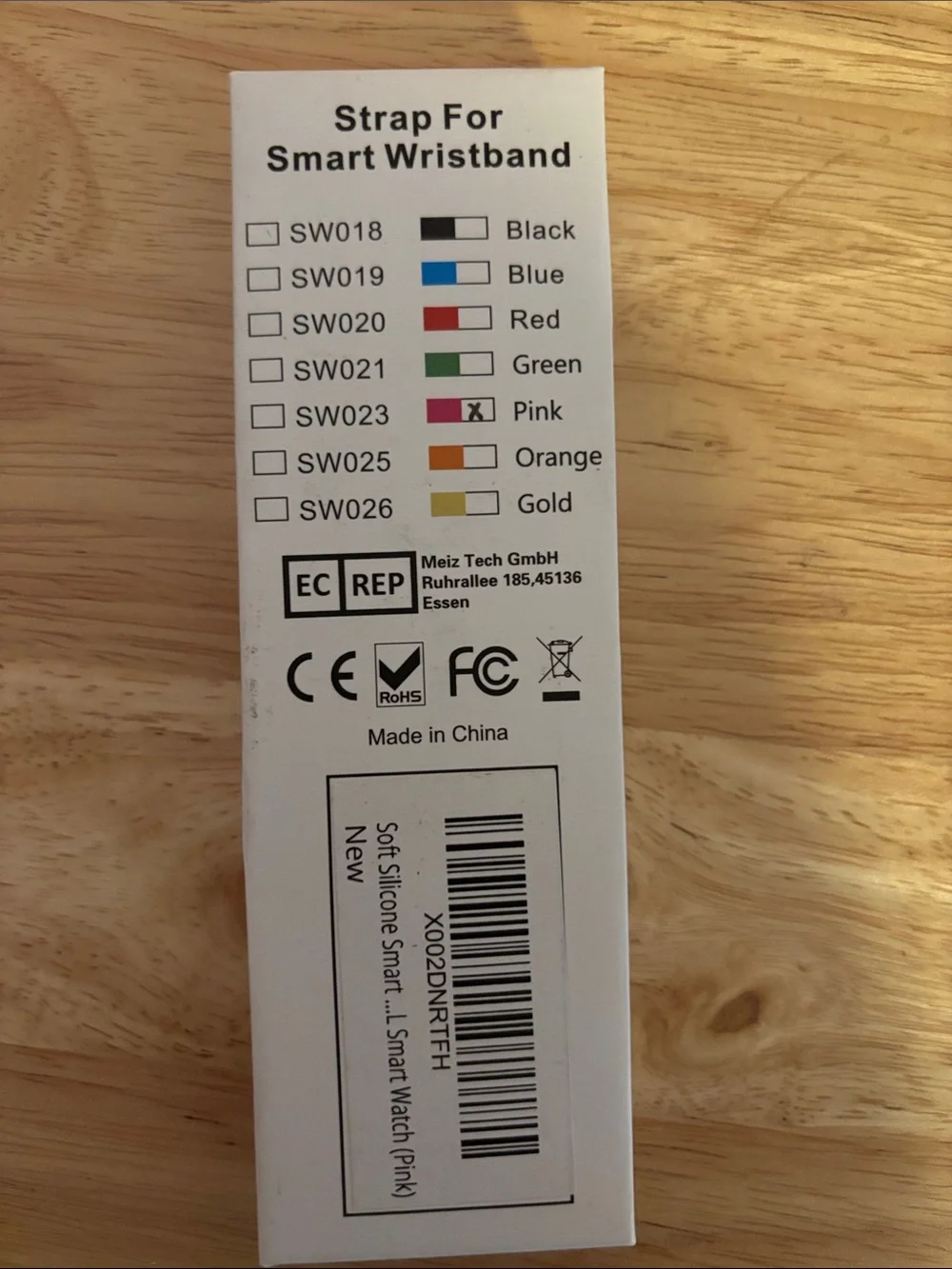 Willful Silicone Watch Band in Blush Pink NIB
